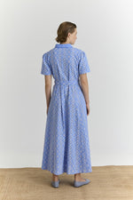 Load image into Gallery viewer, Blue Broderie Anglaise Dress
