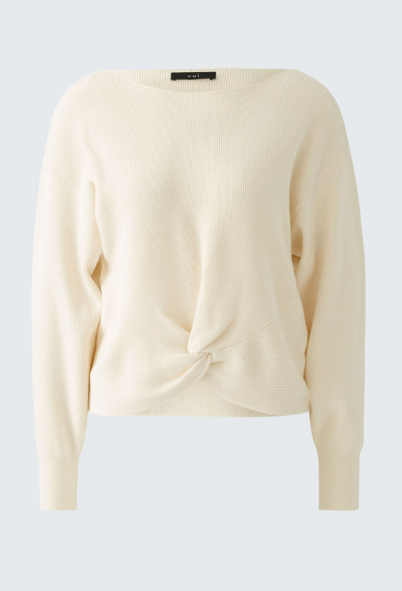Cream Knot Detail Jumper
