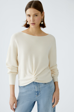 Load image into Gallery viewer, Cream Knot Detail Jumper
