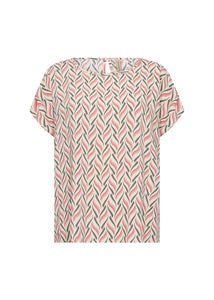 Peach Loose Fitting T-Shirt