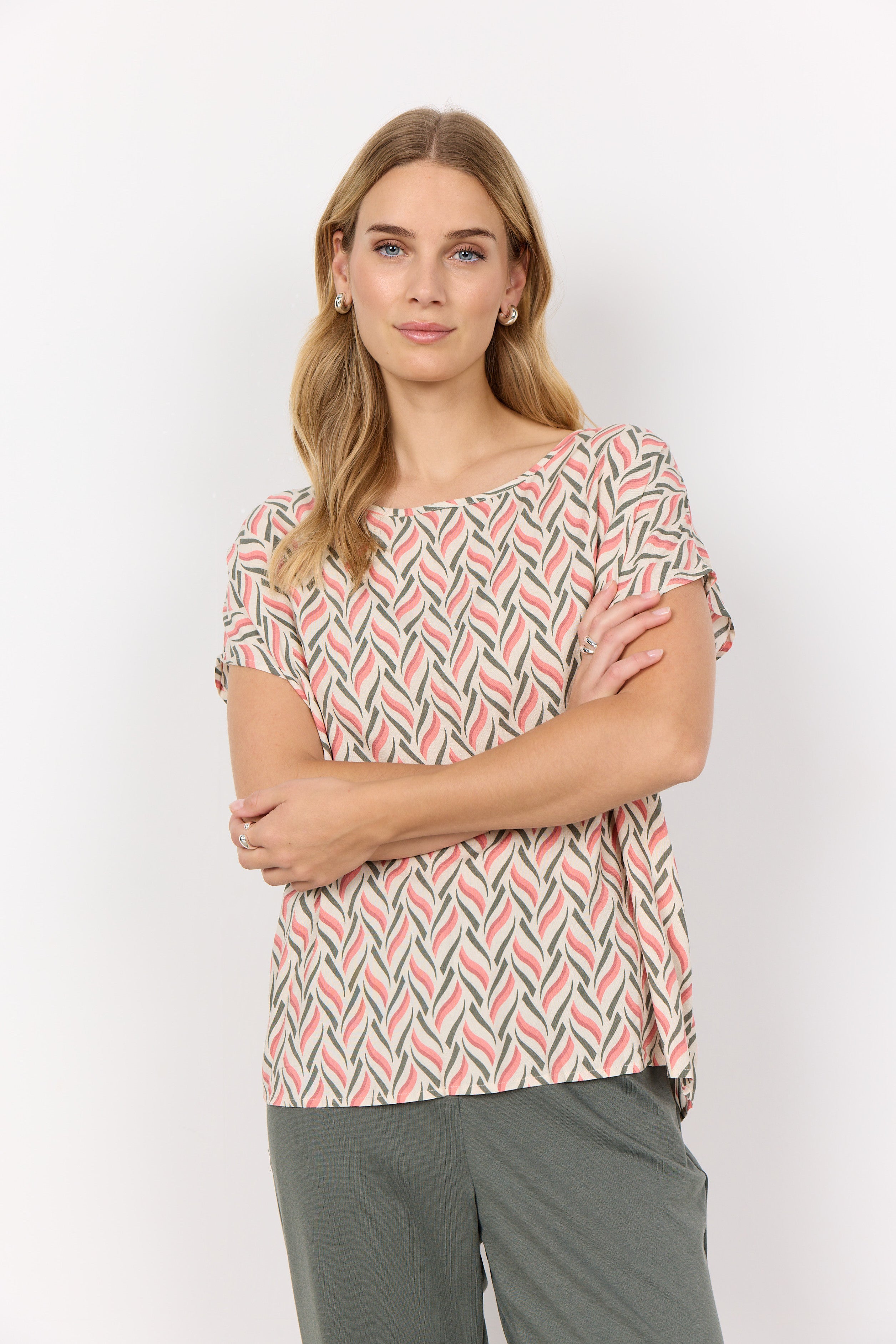 Peach Loose Fitting T-Shirt