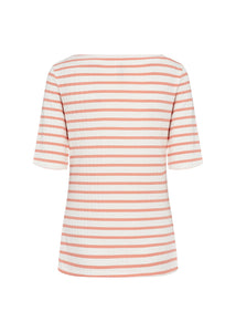 Peach Stripe Top