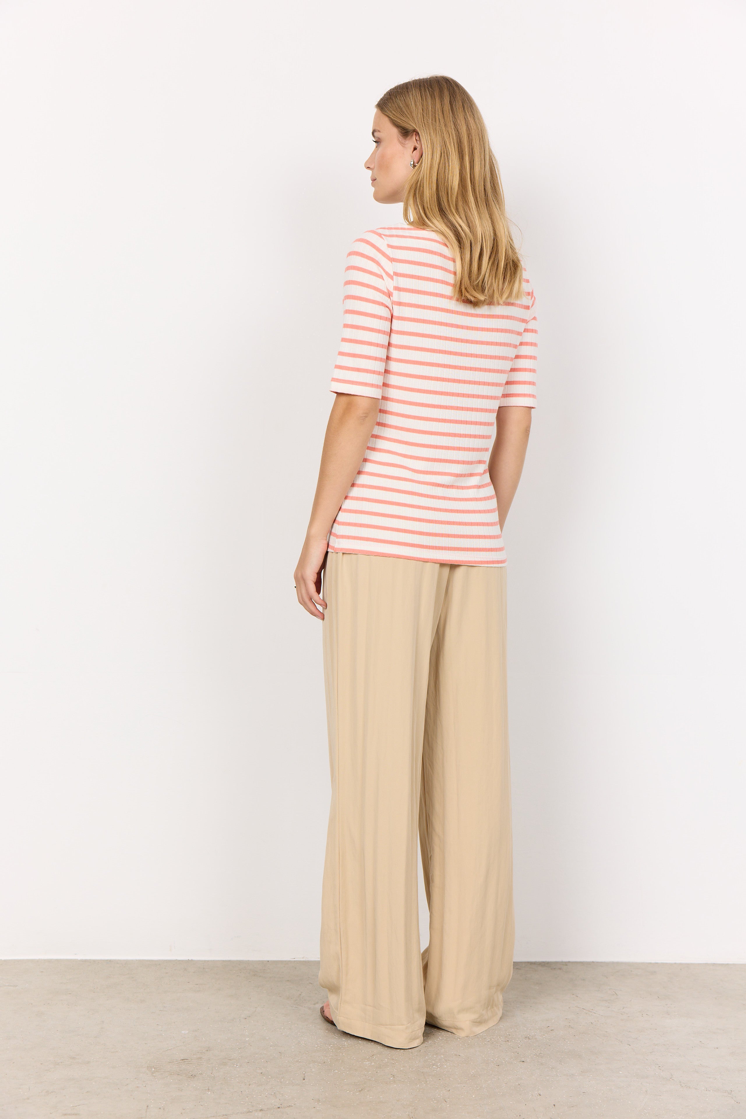 Peach Stripe Top