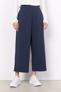 Navy Wide Leg Trouser