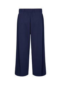 Navy Wide Leg Trouser