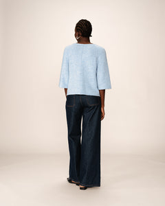 Blue Paco Half Sleeve Jumper