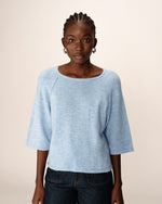 Load image into Gallery viewer, Blue Paco Half Sleeve Jumper
