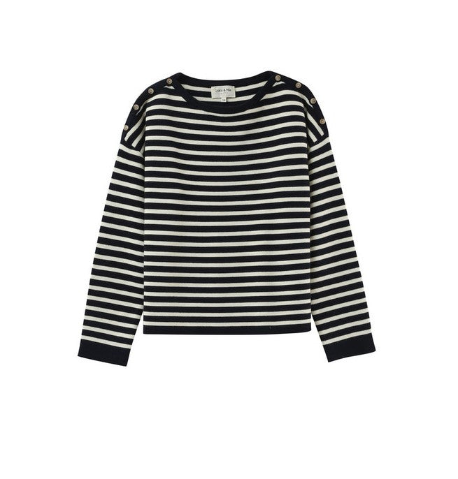 Navy Sailor Stripe Jumper