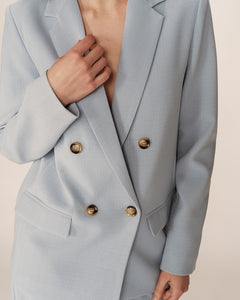 Blue Double Breasted Blazer