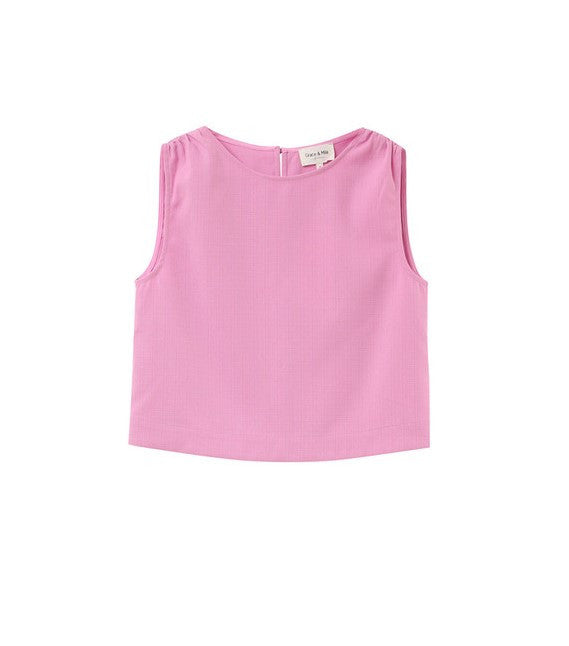 Pink Sleeveless Top