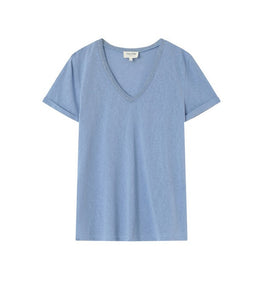 Blue V-Neck T-shirt