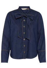 Load image into Gallery viewer, Denim Bow Shirt
