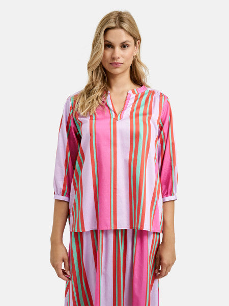 Multicoloured Striped Blouse