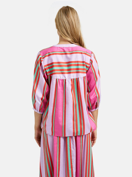 Multicoloured Striped Blouse