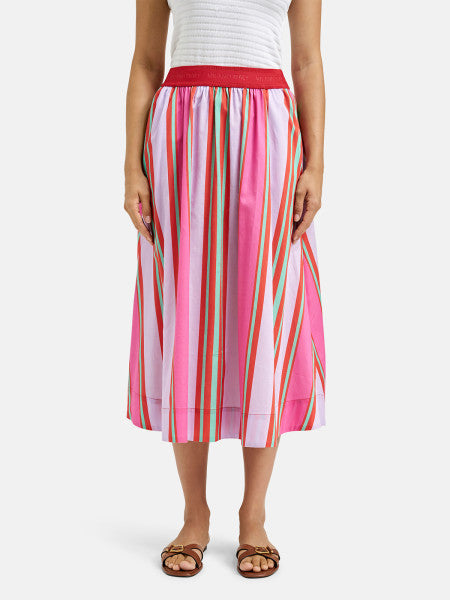 Multicoloured Striped Skirt