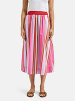 Load image into Gallery viewer, Multicoloured Striped Skirt
