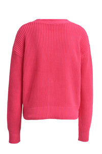 Pink Knitted Cardigan