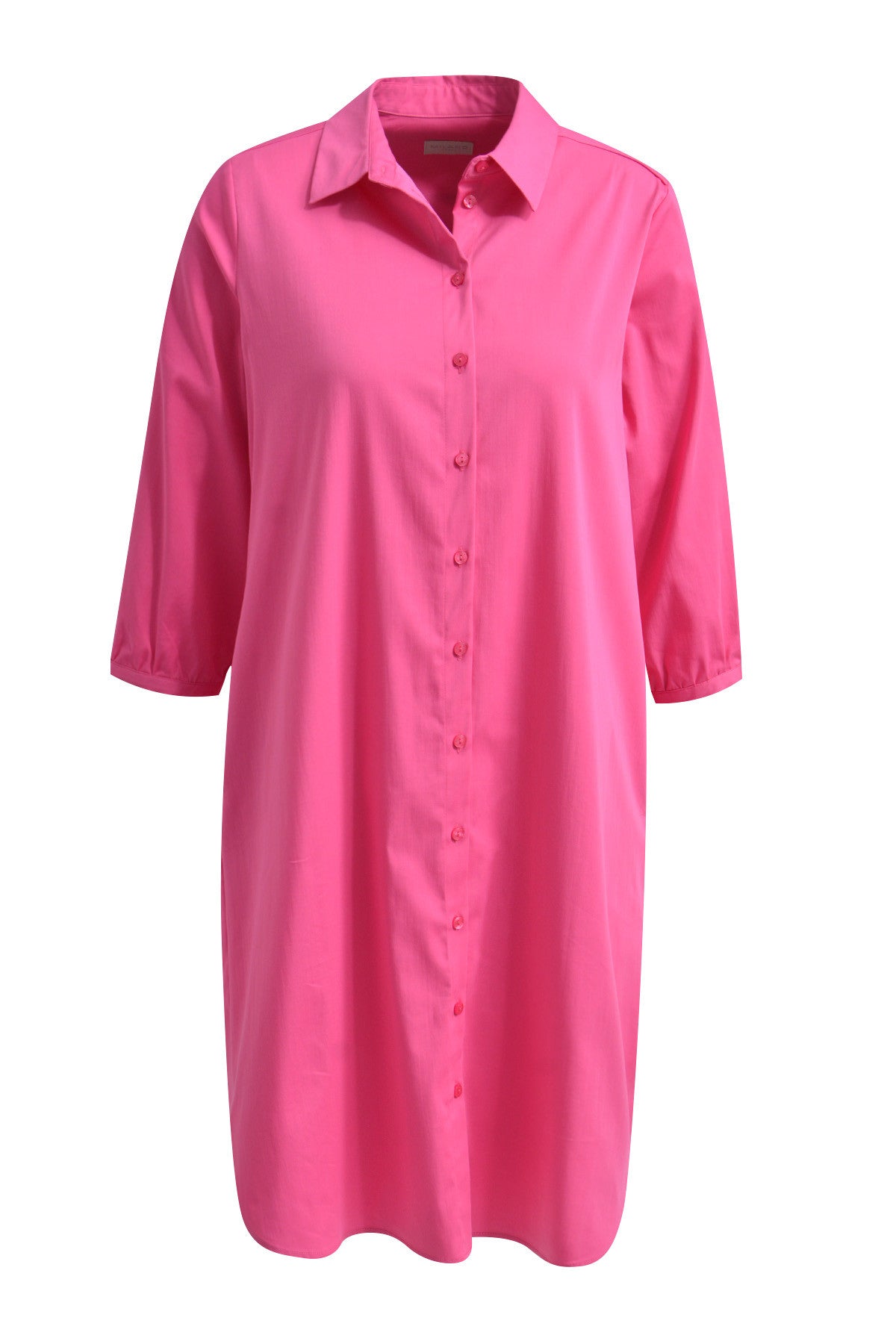 Pink Cotton Shirt Dress