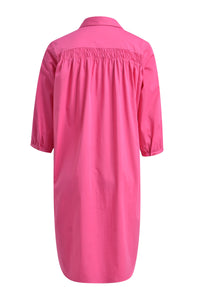 Pink Cotton Shirt Dress