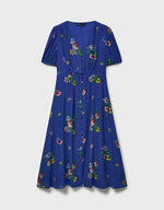 Load image into Gallery viewer, Blue Floral Tea Dress
