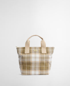 Beige Maisy Tartan Tote Bag