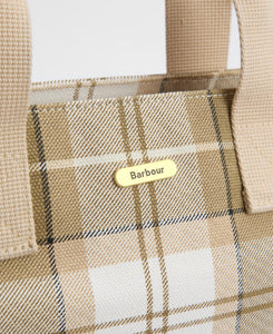 Beige Maisy Tartan Tote Bag