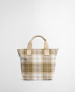 Load image into Gallery viewer, Beige Maisy Tartan Tote Bag
