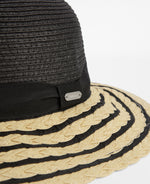 Load image into Gallery viewer, Black Macy Striped Hat
