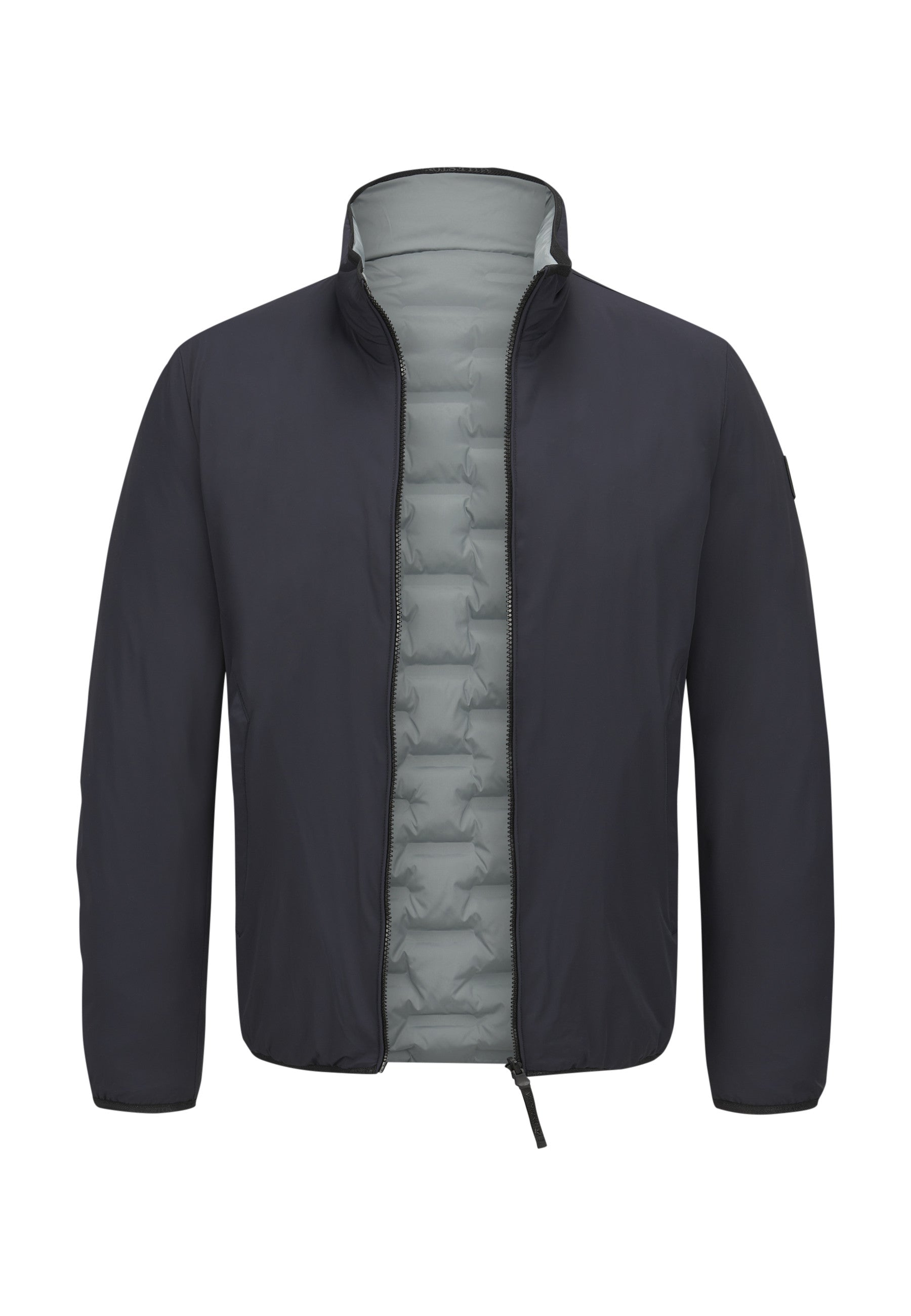 Navy Silver Grey Reversible Jacket