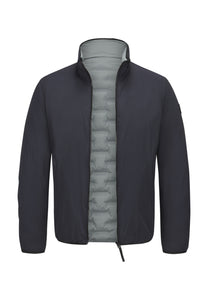 Navy Silver Grey Reversible Jacket