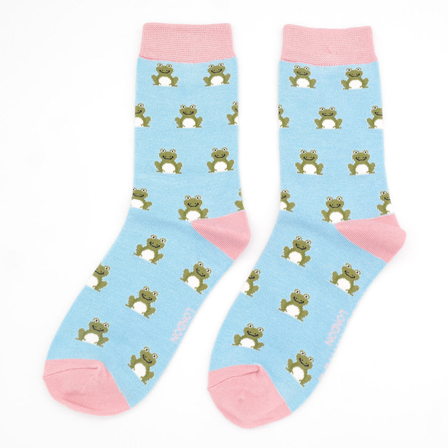 Blue Frog Socks