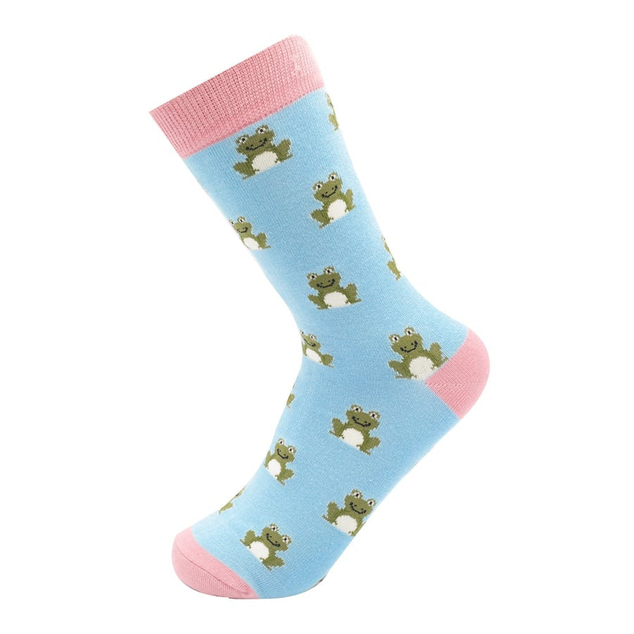 Blue Frog Socks