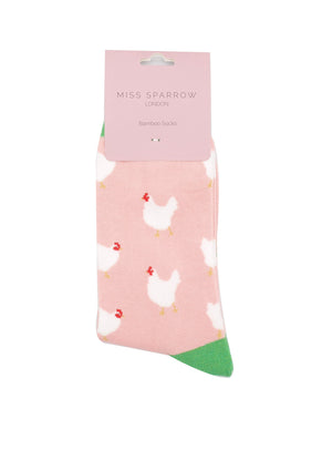 Pink Hen Socks