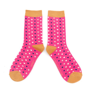 Pink Heart Socks