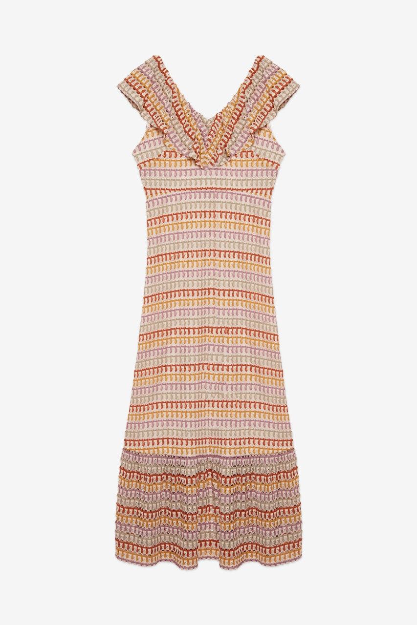 Multicoloured Knitted Summer Dress