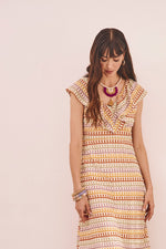 Load image into Gallery viewer, Multicoloured Knitted Summer Dress

