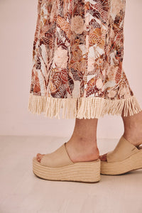 Pink Embroidered Summer Dress