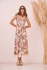 Load image into Gallery viewer, Pink Embroidered Summer Dress
