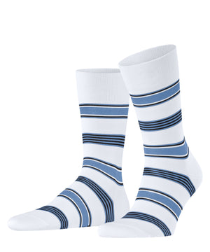 White Marina Striped Socks