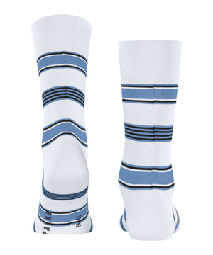 White Marina Striped Socks