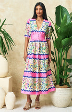 Load image into Gallery viewer, Pink Meredith Tea Dress

