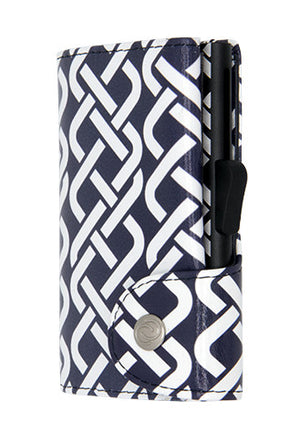 Black Tribe Print Single Wallet