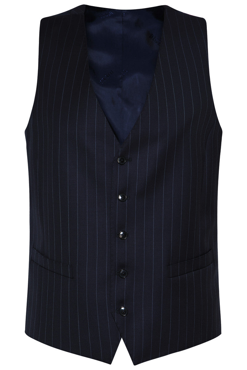 Navy Stripe Waistcoat