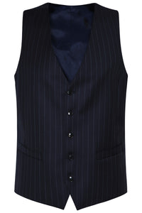 Navy Stripe Waistcoat