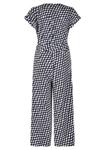 Navy Wide Leg Jumpsuit