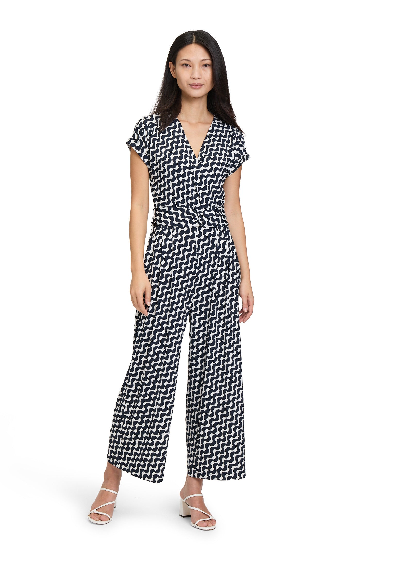 Navy Wide Leg Jumpsuit