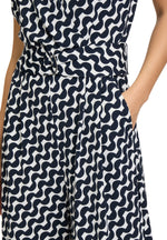Load image into Gallery viewer, Navy Wide Leg Jumpsuit
