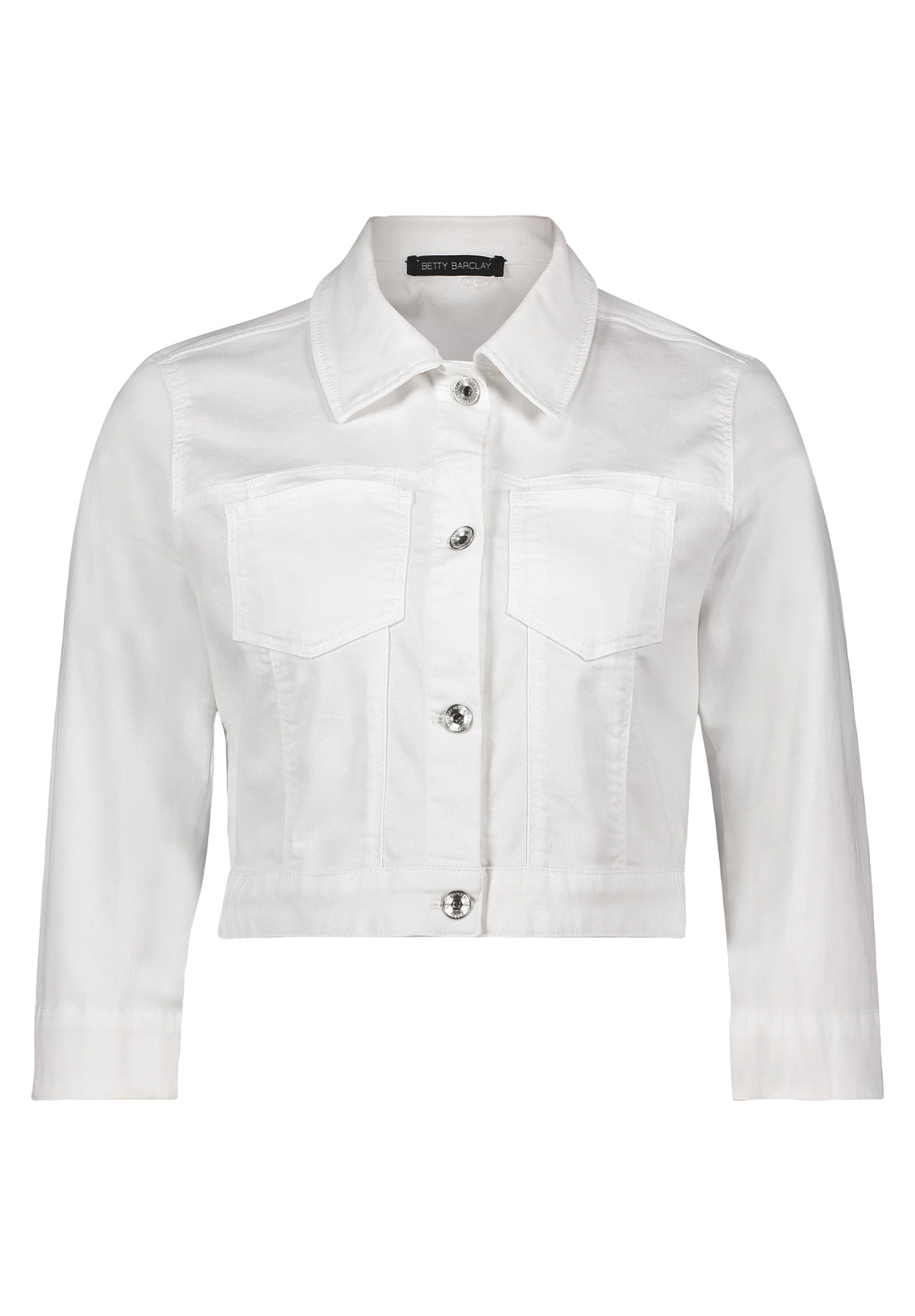 White Cropped Jacket