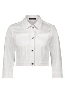 White Cropped Jacket