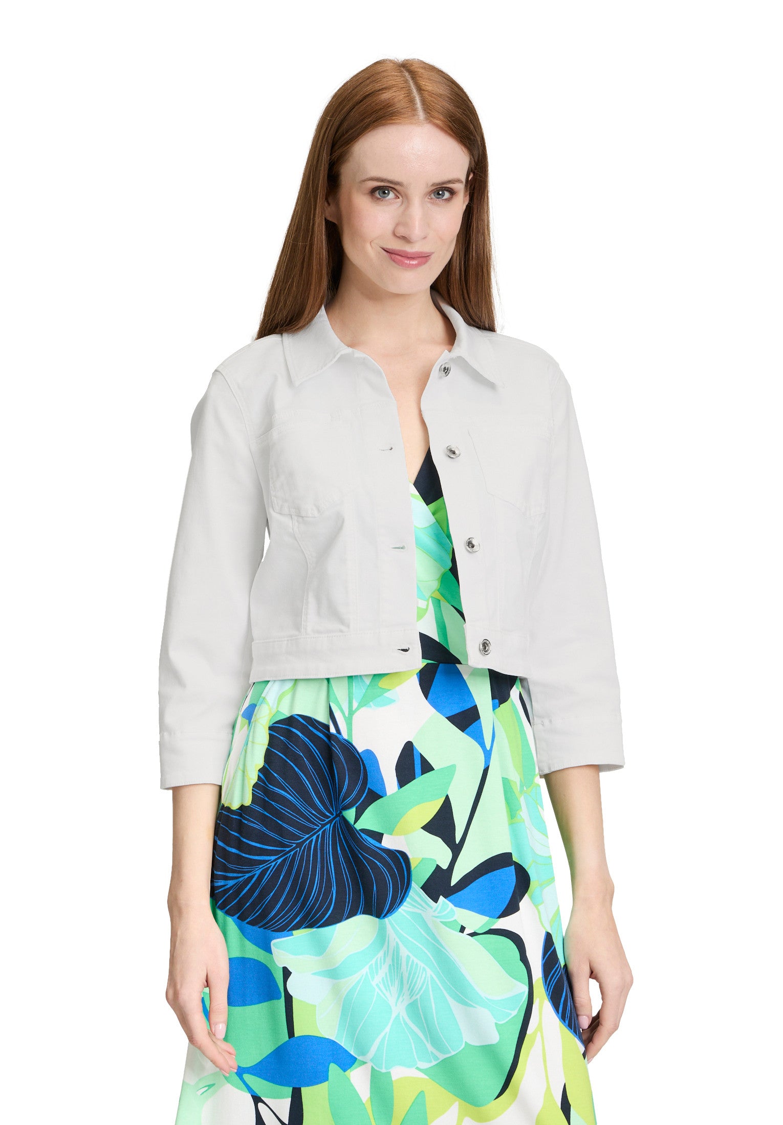 White Cropped Jacket